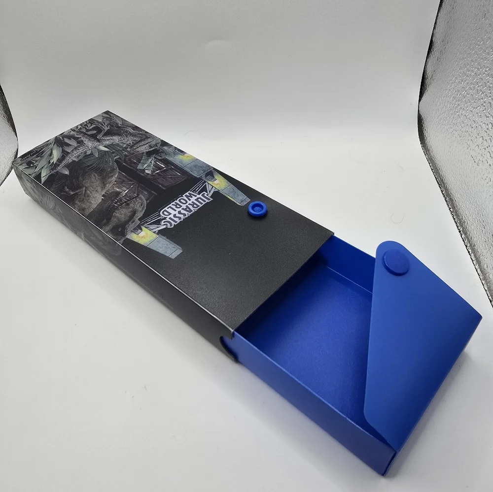 New With Tags Jurassic Park World, Blue Plastic Pencil Case With Snap Closure